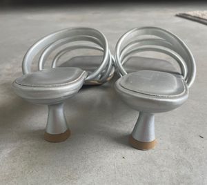 FYRE Rose Silver Heels