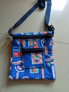Blue Print Crossbody Bag