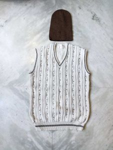 Vintage White Knit Sweater