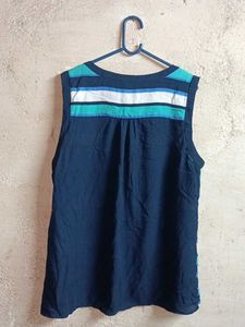 TOMMY HILFIGER Striped Sleeveless V-Neck Top