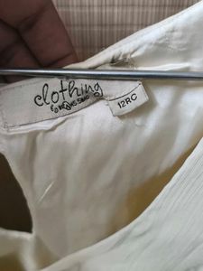 Off White Sequins Dress