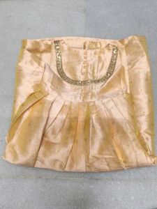 Elegant Gold Gown for Girls