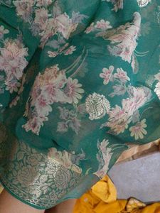 Green Floral Saree