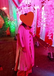Stylish Kurta with lehenga dupatta