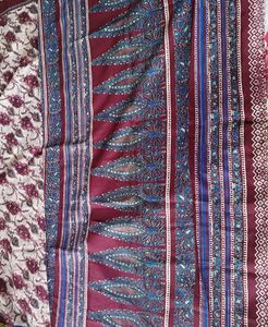 Elegant Floral Print Saree