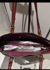 Chic Maroon Tote Bag