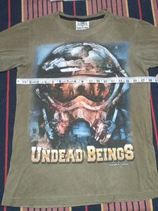 Grey Graphic Print T-Shirt combo