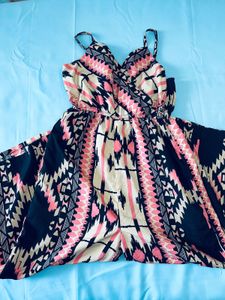 Boho Print Strappy Jumpsuit