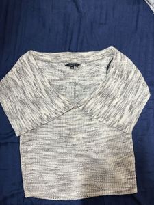 Gray Knit Top