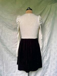 Chic Pearl Embellished Velvet Dress