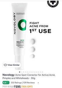 Novology Acne Rescue Spot Corrector combo