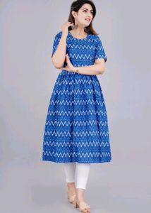 Sparkle Desire Blue Anarkali Kurta