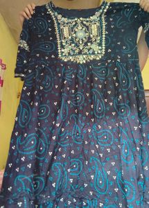 Stylish Navy Blue Kurta