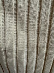 Cream Ribbed V-Neck Cami Top