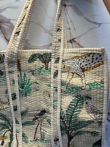Brand 🆕 Exotic Jungle Block Print Tote Bag