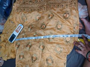 Beautiful Chanderi Full Kurti Work With Set
