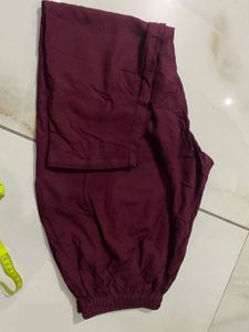 Burgundy Embellished Kurta