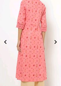 Printed A-Line Kurta With Insert Pocket
