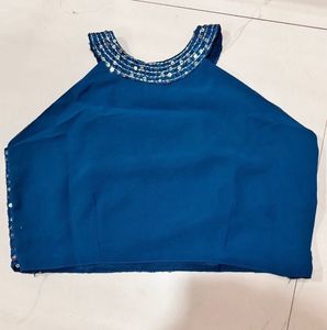 Crop Top with Palazzo &amp; Jacket