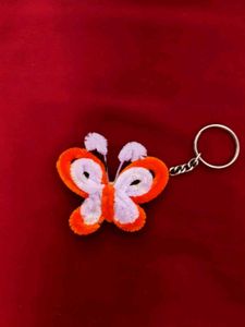 Red Rose Keychain Charm