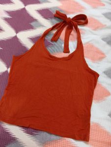 Orange Racerback Tank Top