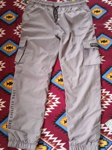 Men's Grey Cargo Pants