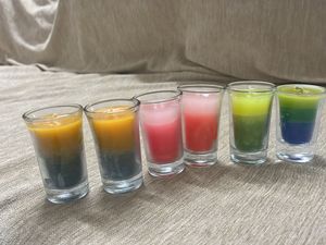 Set of 6 Shot Glass Scented Candles