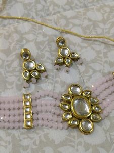 Stunning Kundan Choker Set with Earrings