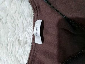 Brown Embroidered Kurta
