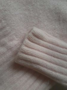 Pink Navy Sweater- 100% lambs wool