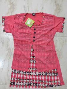 Stylish Pink Kurta Set