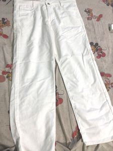 Classic White Wide Leg Jeans