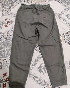 Olive Green Paperbag Jeans
