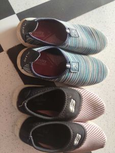 Comfortable Striped Slip-On Shoes