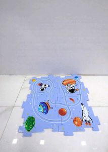 Space Puzzle Track Toy with Electric Vehicle – DIY