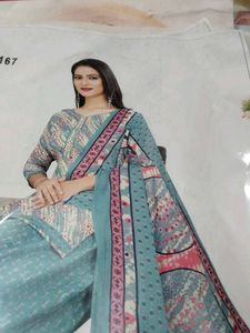 Selling Patterned Top Kurti Fabric, Bottom