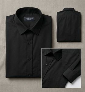 Venfield Premium Black Formal Shirt