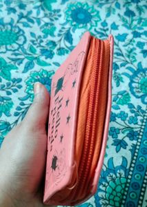Brand new Cute Orange "Hello Friends" Wallet