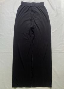Black Wide Leg Pleated Pants