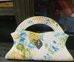 Vintage Floral Clutch Handbag