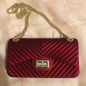 Red luxury sling/ shoulder bag