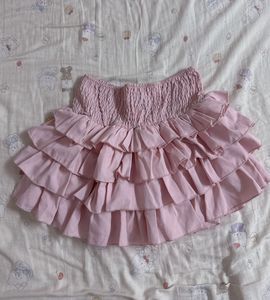 Pink Ruffle Skirt