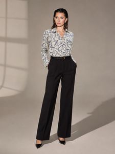Anchor Print Button-Up Shirt