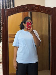 Light Blue Pocket T-Shirt