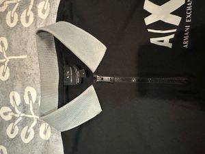 Armani Exchange Black Polo Shirt