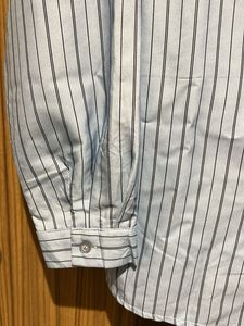 Light Blue Striped Button-Up Shirt