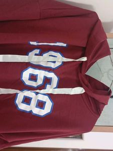Maroon "1968" Hoodie Top