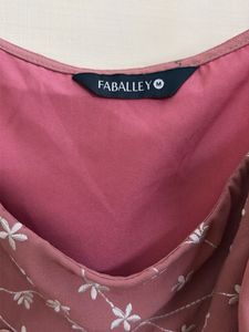 Mauve Dress with Embroidery