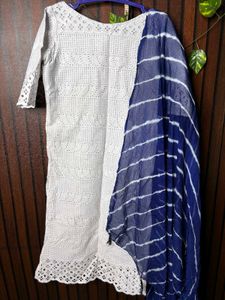 Blue &amp; White kurta