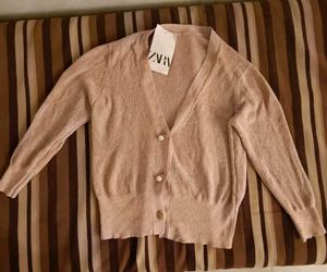 Zara Knit Cardigan with Pearl Button